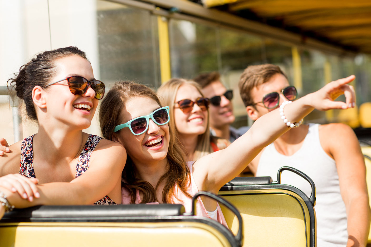A group of friends during a Charlotte, North Carolina tour.